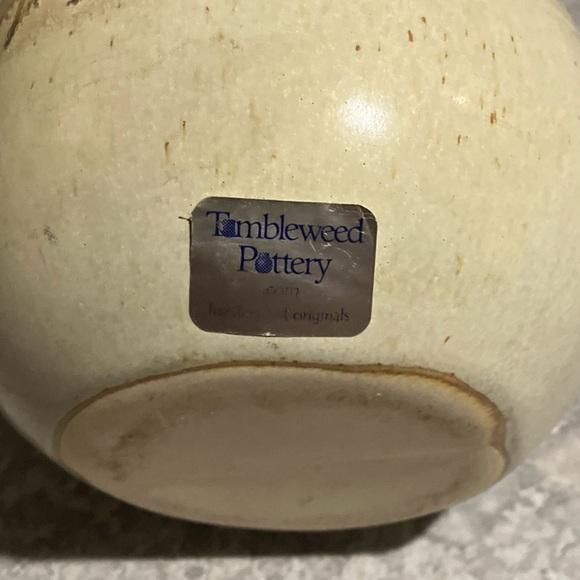 Tumbleweed Pottery Harley Fund Ceramic Jar with Cork Lid - Picture 4 of 5